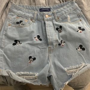 Mickey Mouse Jean Shorts